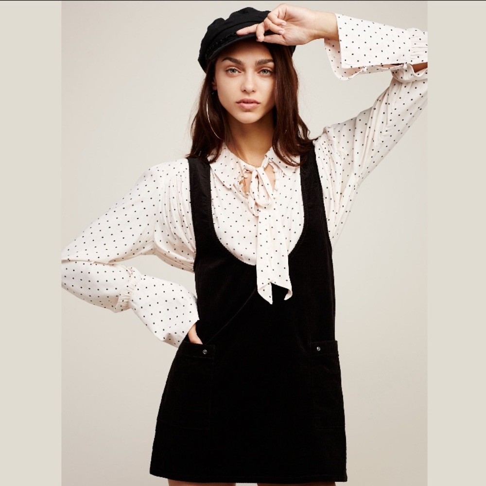 •Free People• Corduroy Jumper Dress